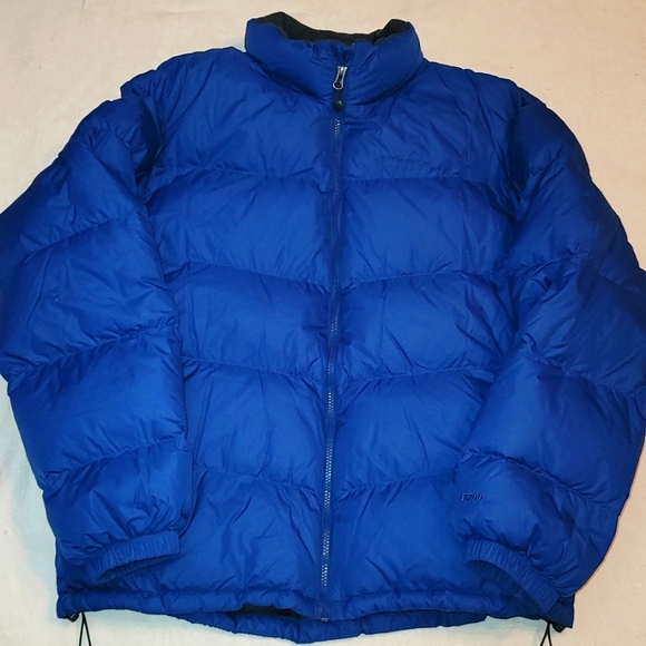 Eddie Bauer Other - Eddie Bauer coat goose down puffer blue 700 fill power sz Large